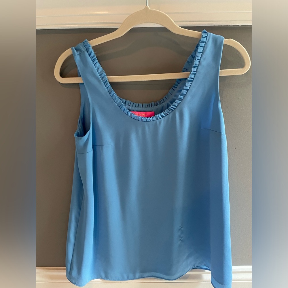 Lilly Pulitzer Light Blue Sleeveless Top